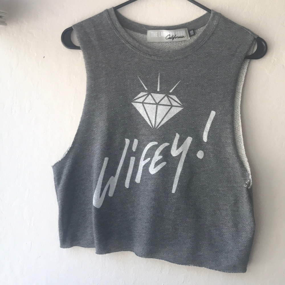 Wifey muscle sweater tee